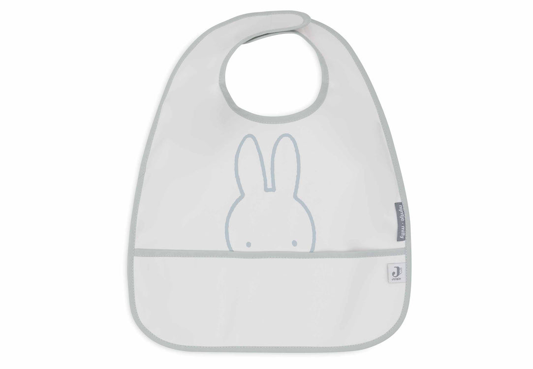 BABERO Waterproof conejito-Perrito Verde Mar- Blanco- JOLLEIN