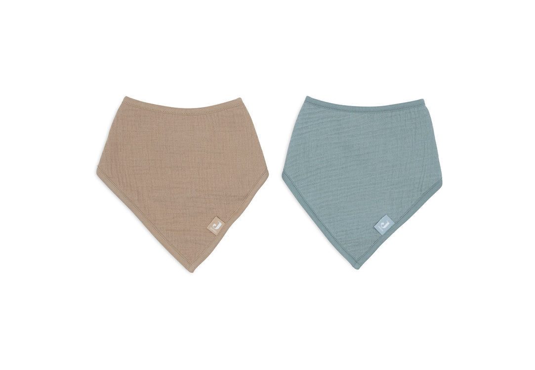 Bandana waterproof muselina Verde Mar- Marrón- JOLLEIN