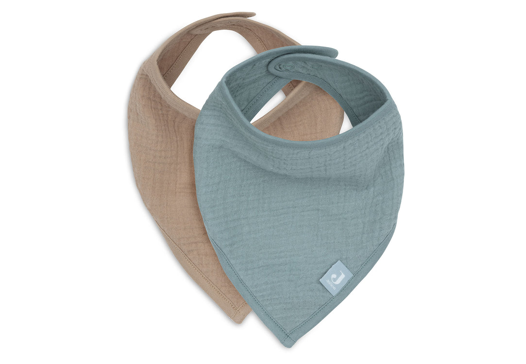 Bandana waterproof muselina Verde Mar- Marrón- JOLLEIN