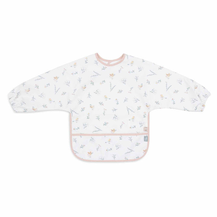 Babero impermeable con mangas Pajaritos- - JOLLEIN