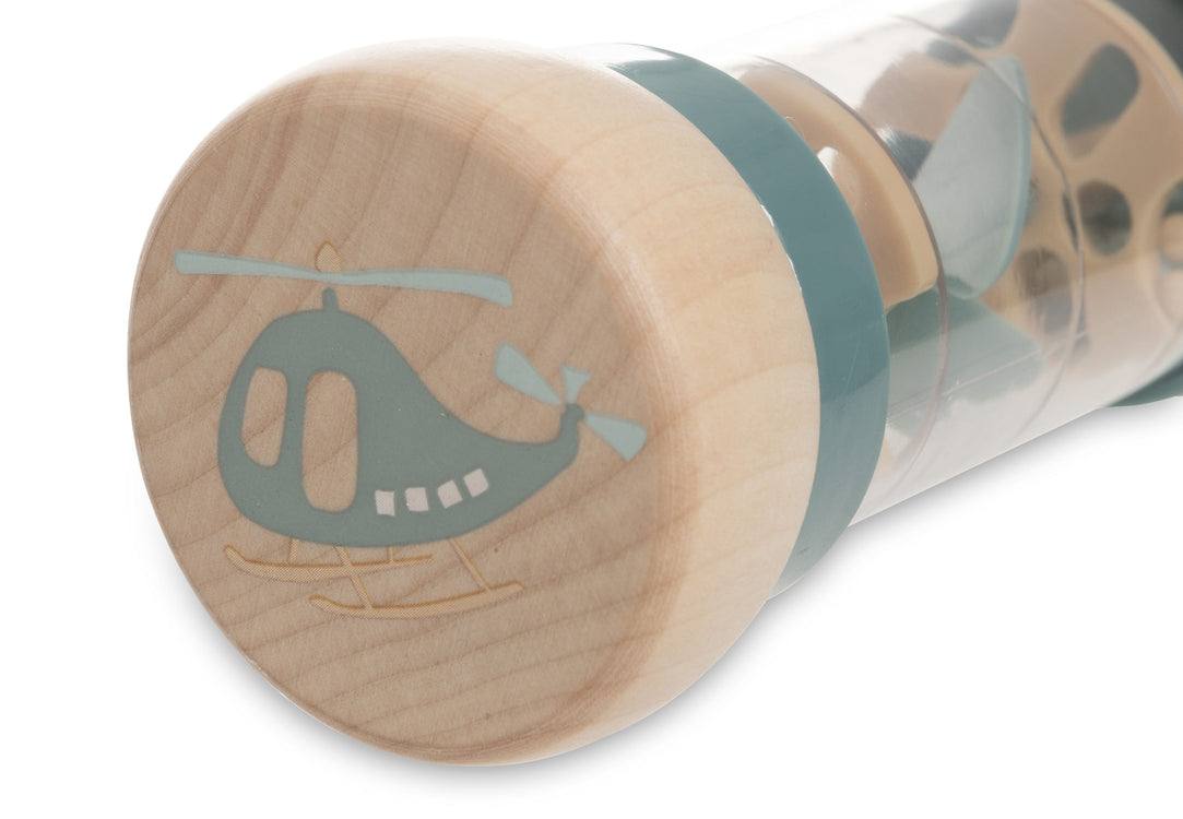 Sonajero de madera lluvia de bolitas Helicóptero - JOLLEIN