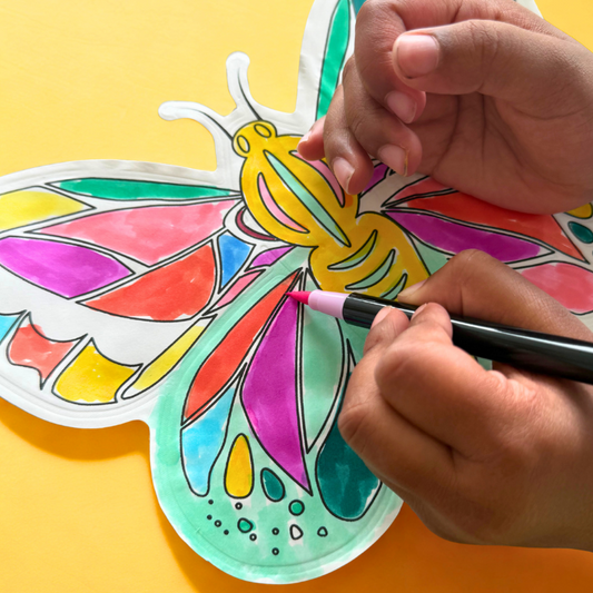 Inflable Mariposa y Pegatinas Brillantes-ARA CRÉATIVE