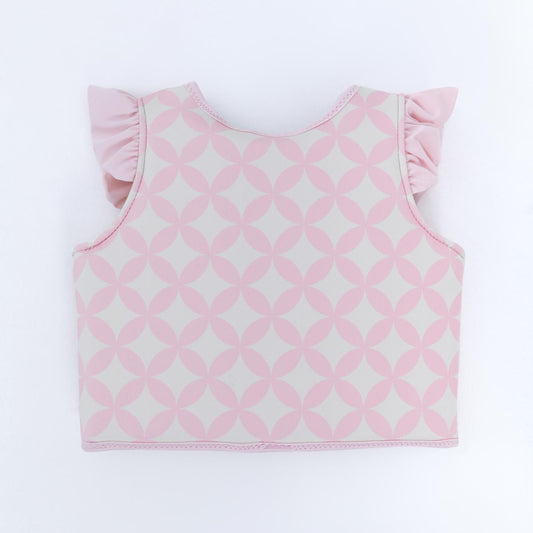Chaleco de flotación niños rosa- FLAMINGUEO