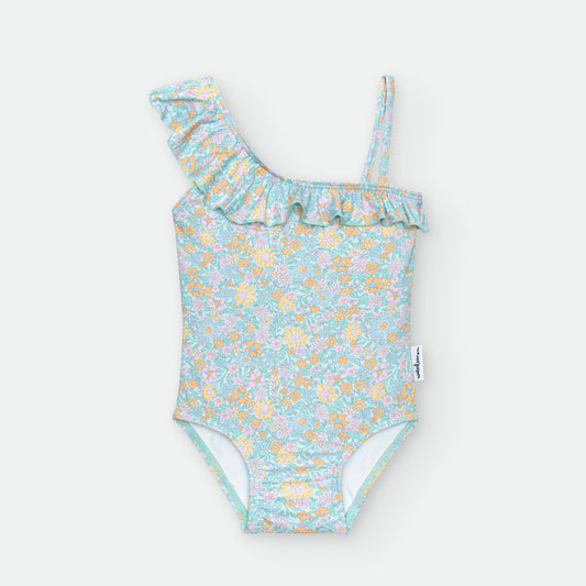 Bañador entero Niña estampado Secret Garden- WATERLEMON