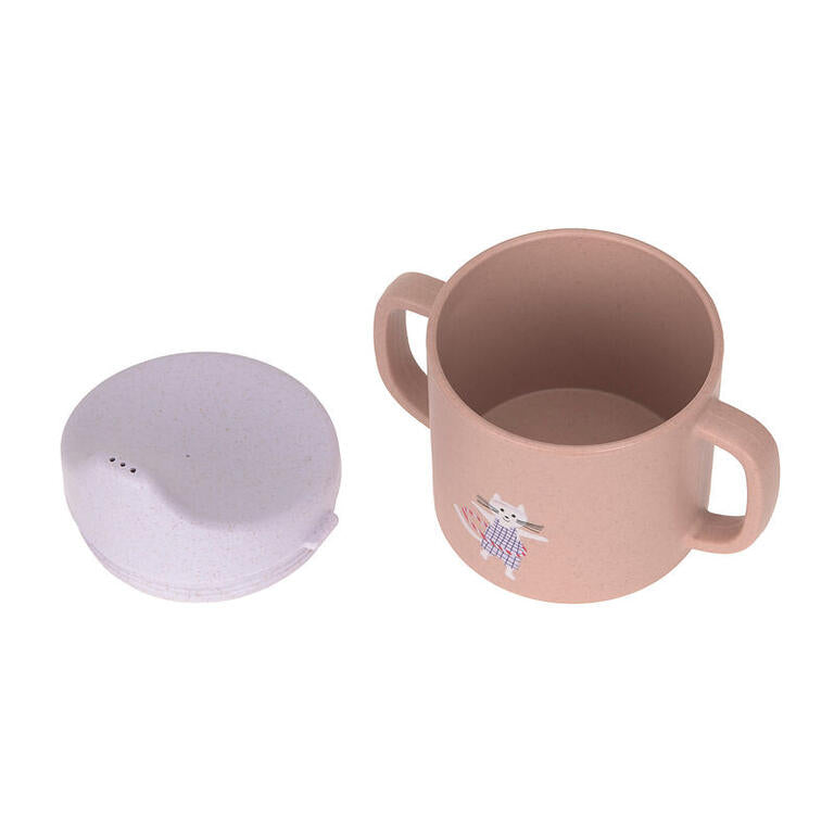 Vaso con asa y tapa Gato-LÄSSIG
