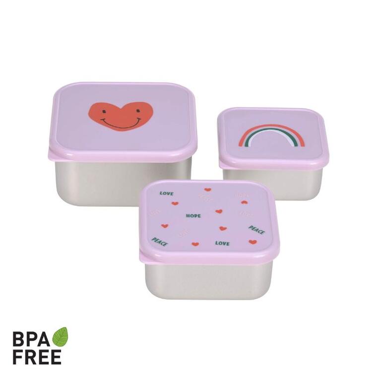 Fiambreras de acero inoxidable Corazón-LÄSSIG