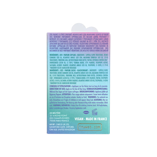 Pack de 2 Bálsamos Labial Noel Rainbow (Cupcake, Grosella Negra) - INUWET