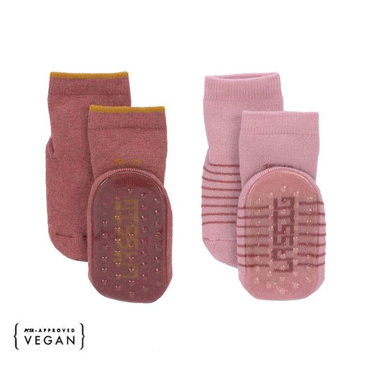 Calcetines antideslizantes 2Pcs Rosa- LÄSSIG
