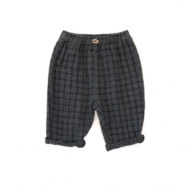 Pantalón tejido a cuadros- PLAY UP