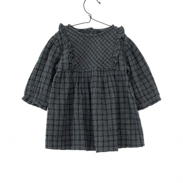 Vestido tejido cuadros- PLAY UP