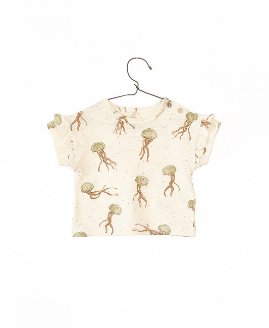 Camiseta jersey flamé estampado medusas- PLAY UP