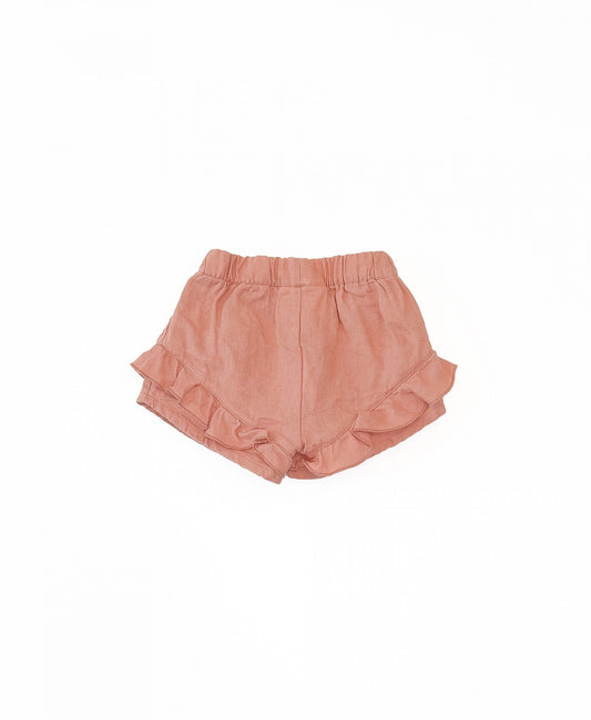 Pantalón corto lino volantes- PLAY UP
