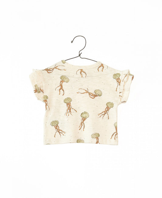 Camiseta jersey flamé estampado medusas- PLAY UP