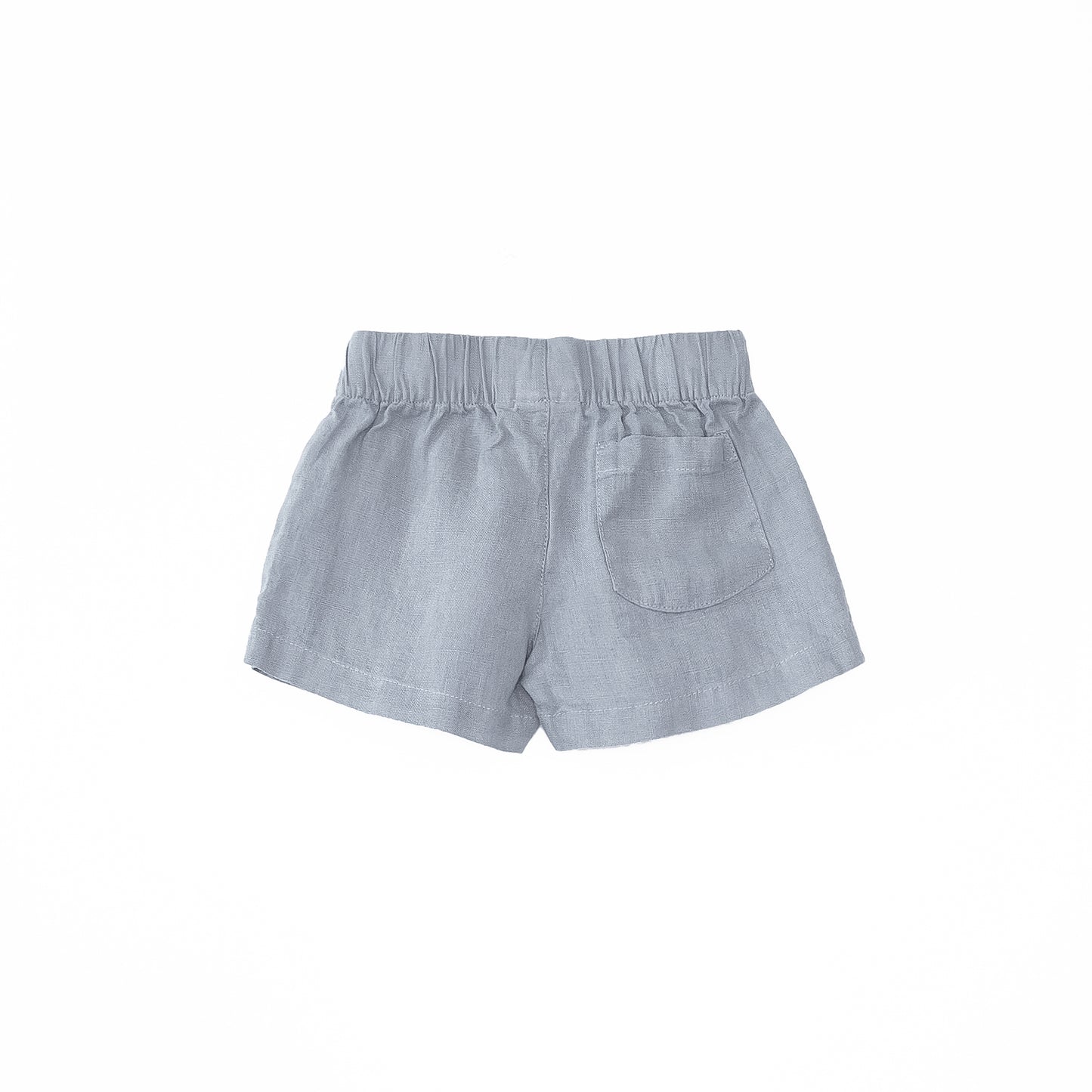 Pantalón corto lino Azul- PLAY UP