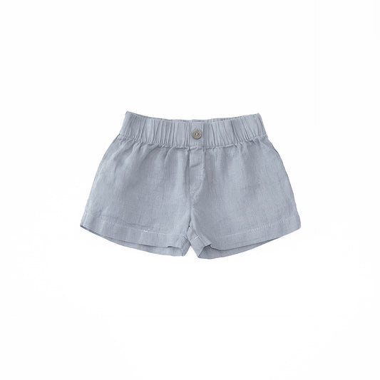 Pantalón corto lino Azul- PLAY UP