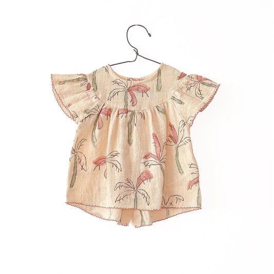 Blusa estampado palmeras rosa- PLAY UP