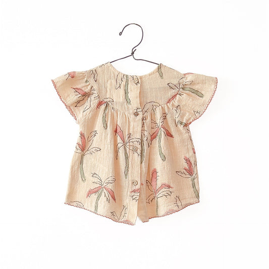 Blusa estampado palmeras rosa- PLAY UP