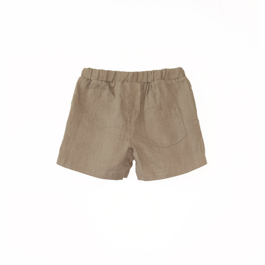 Pantalón corto lino natural- PLAY UP
