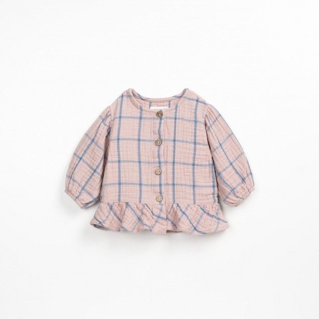 Blusa de cuadros rosa- PLAY UP