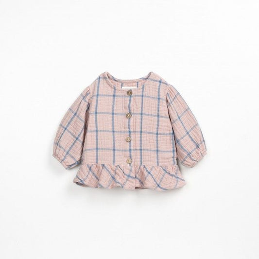 Blusa de cuadros rosa- PLAY UP