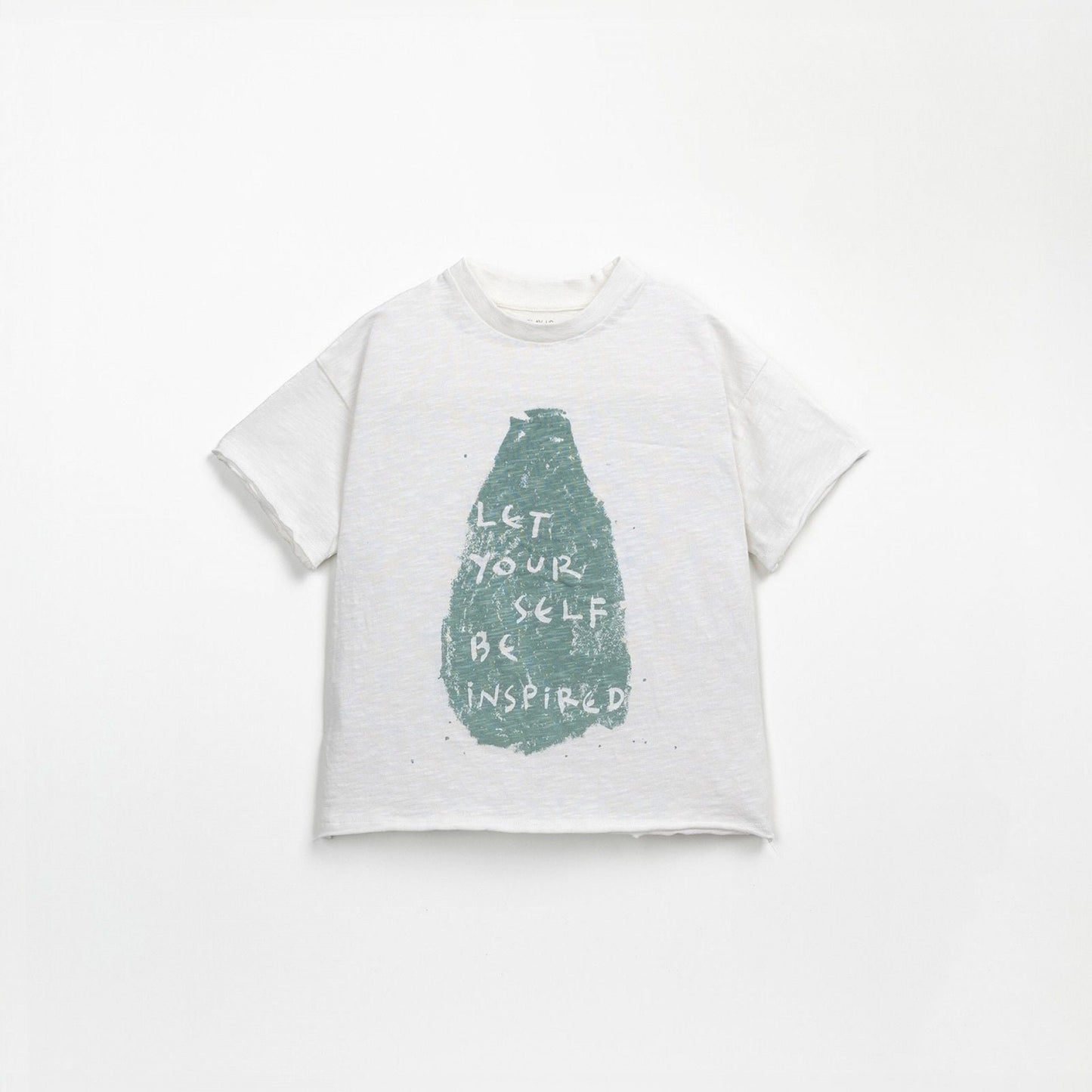 Camiseta manga corta con gráfico verde- PLAY UP