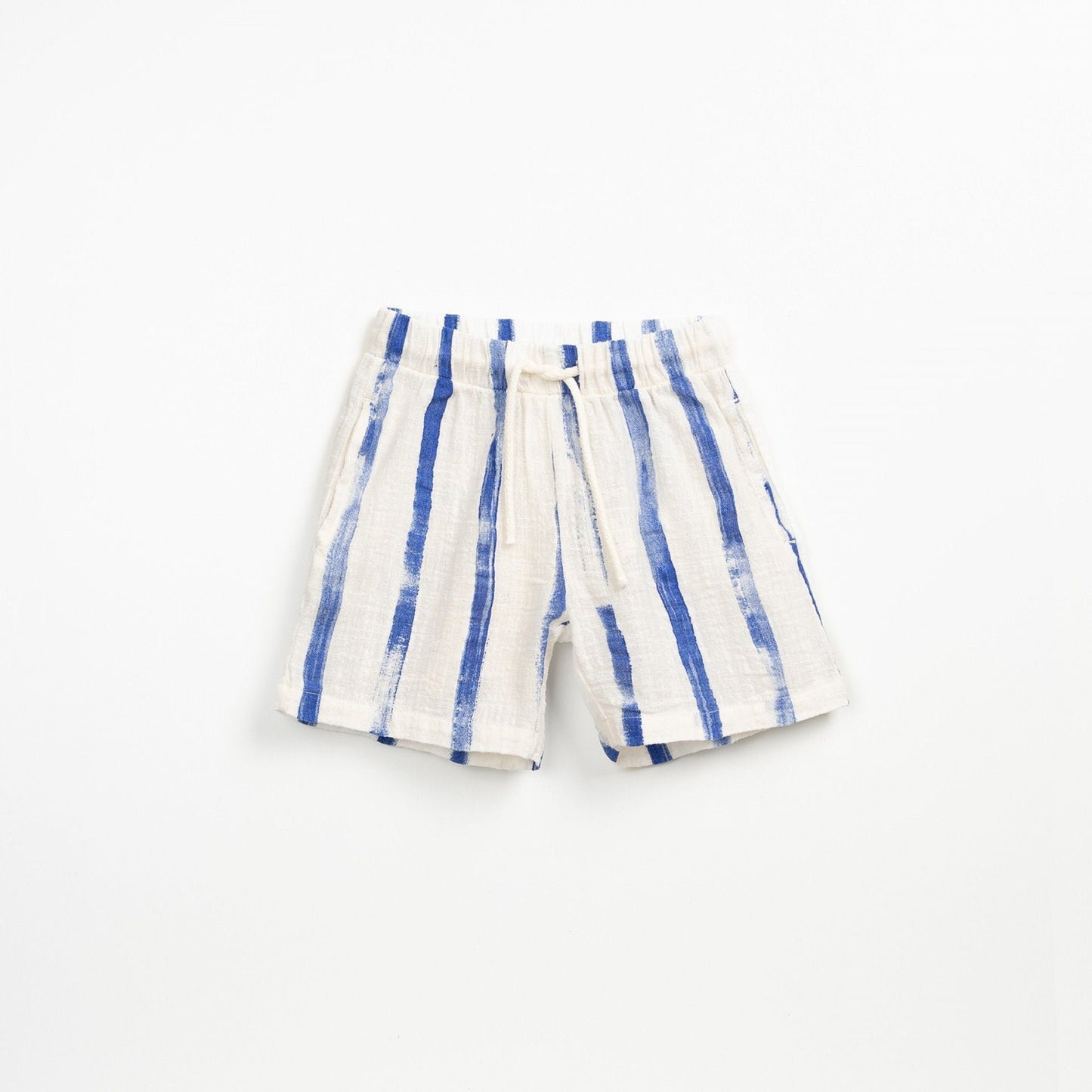 Pantalón corto estampado rayas azules- PLAY UP