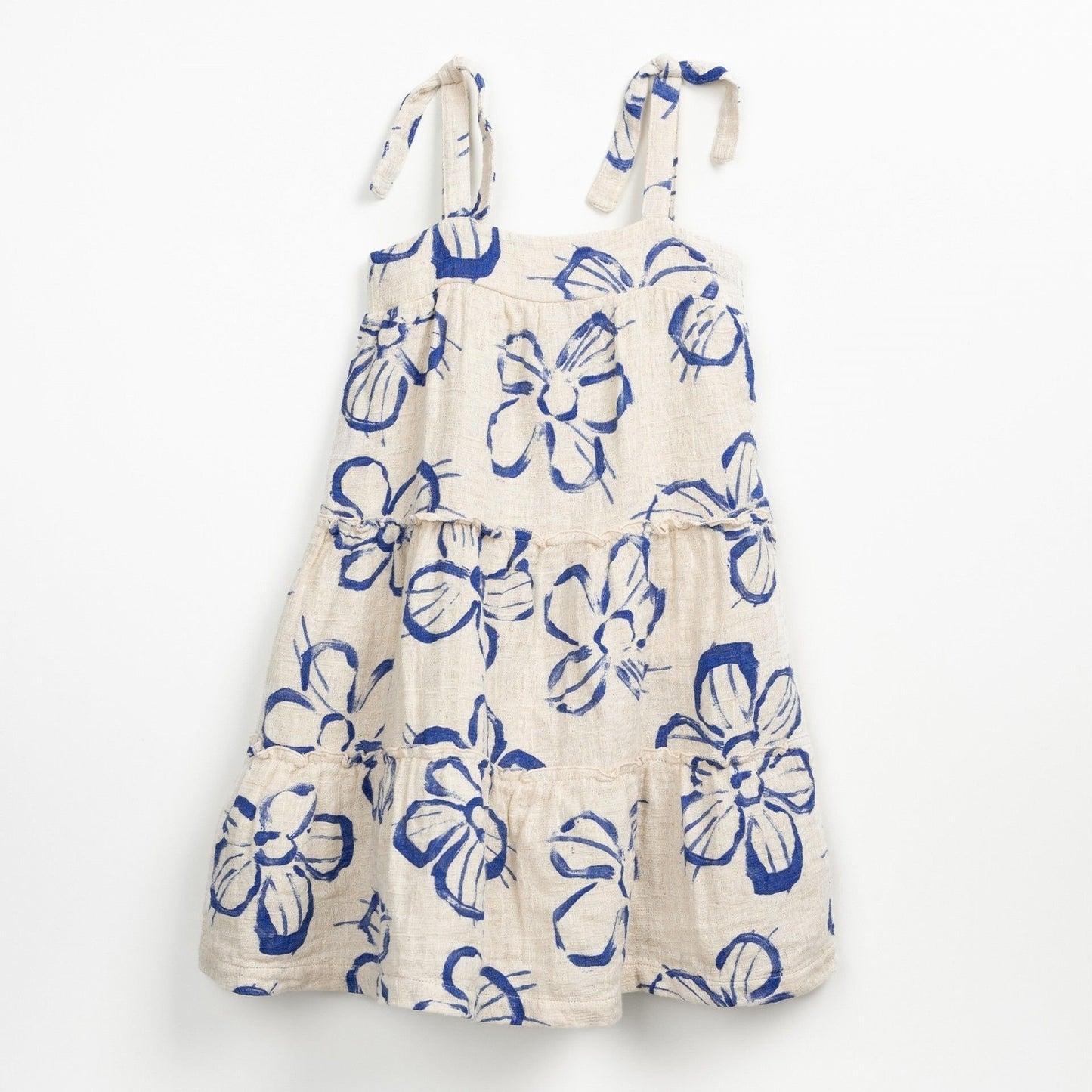 Vestido estampado flores azul- PLAY UP