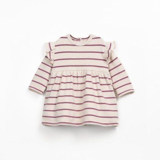 Vestido rayas berenjena- PLAY UP
