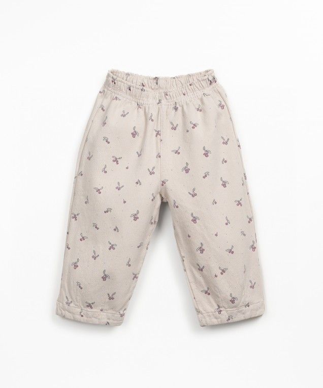 Pantalón Sarga Florecitas - PLAY UP