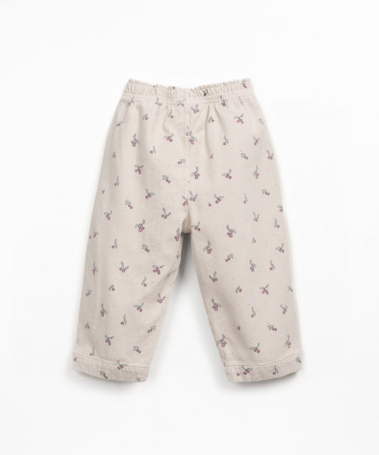 Pantalón Sarga Florecitas - PLAY UP
