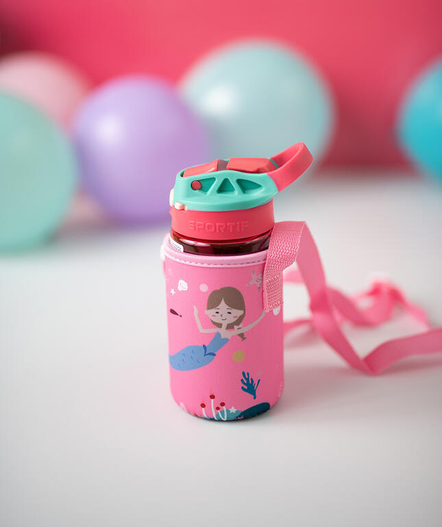 Set Botellas Tritán y Acero Con Funda Sirenas-LÄSSIG
