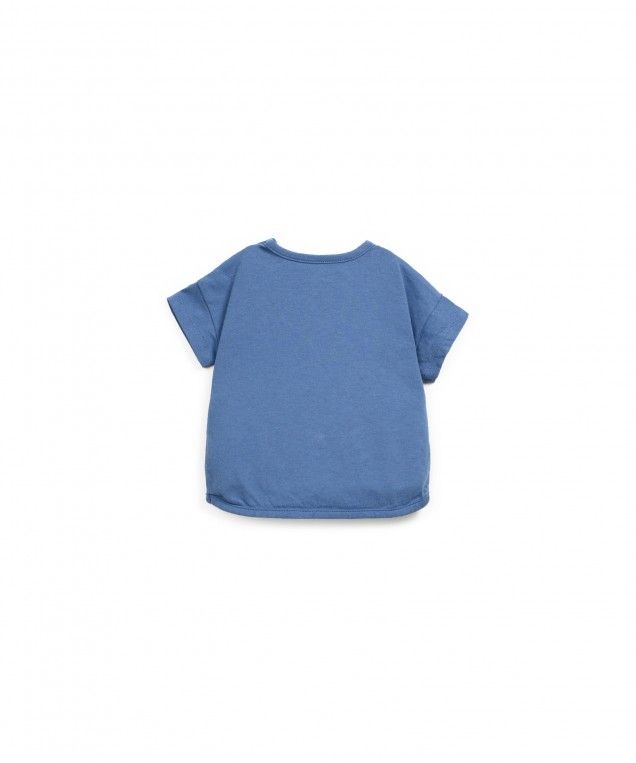 Camiseta Azul con bolsillo - PLAY UP