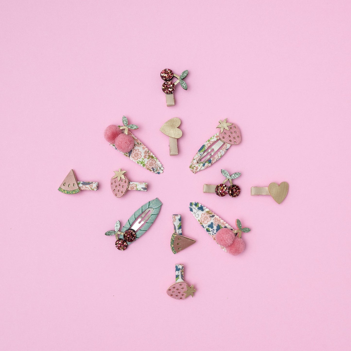 Clips Frutas Floral- MIMI & LULA