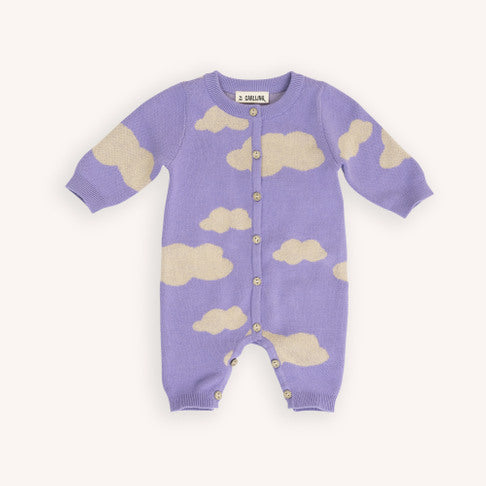 Mono tricot con estampado de nubes- CARLIJNG