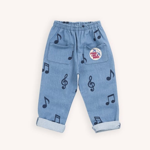 Pantalón tejano notas musicales- CARLIJNG