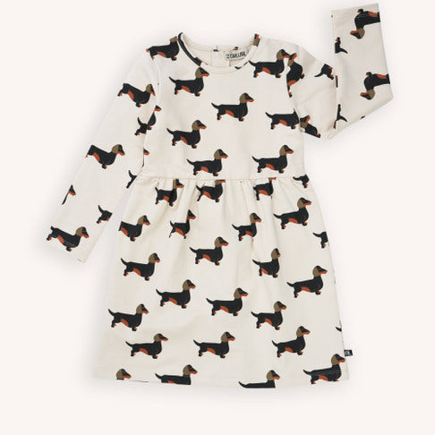 Vestido estampado perros- CARLIJNG