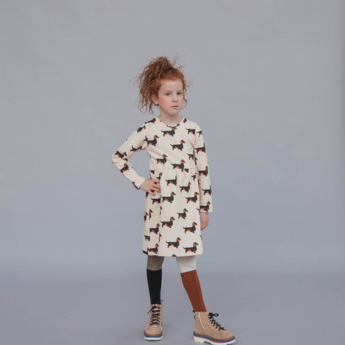 Vestido estampado perros- CARLIJNG