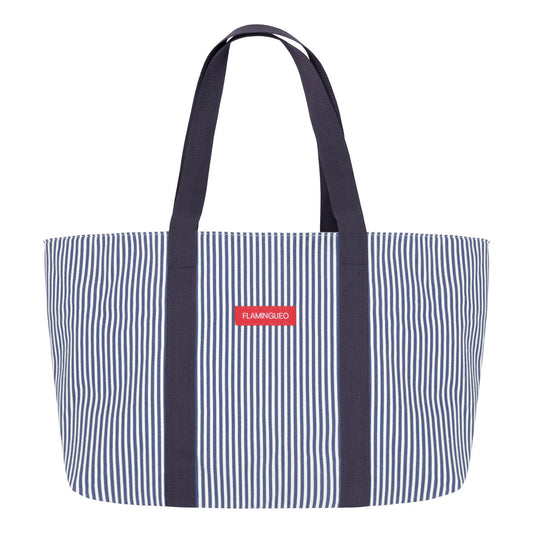 Bolsa de Playa Canvas con monedero BRUNY Azul-FLAMINGUEO