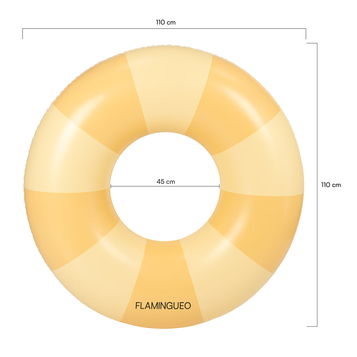 Flotador donut amarillo CINNAMON-FLAMINGUEO