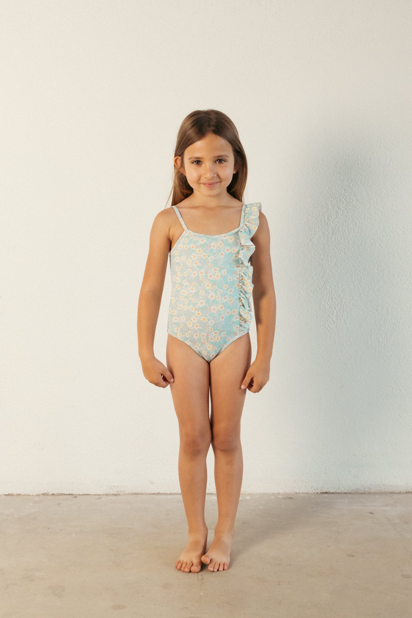 Bañador entero Niña Floral- WATERLEMON