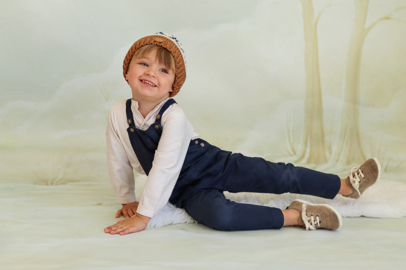 Conjunto de gorro y cuello de jacquard punto grueso- MONNUAGE