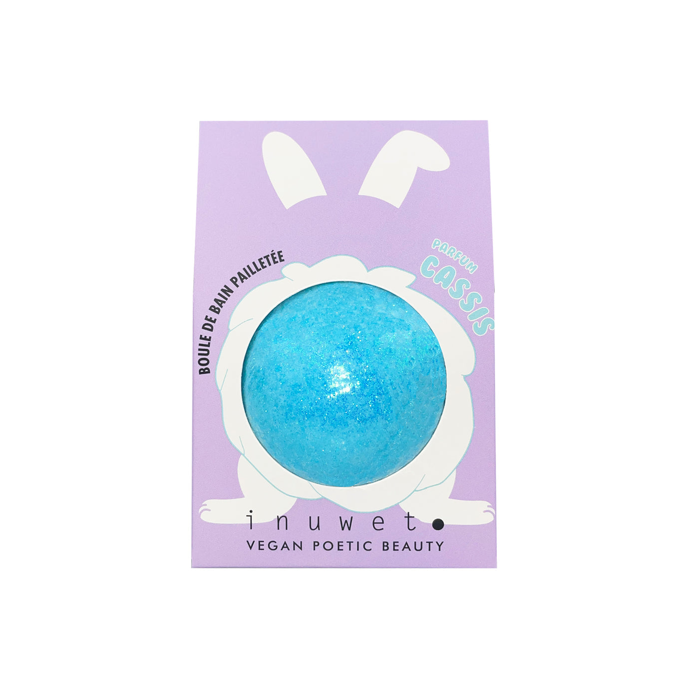 Bombas de baño purpurina aroma grosella- INUWET