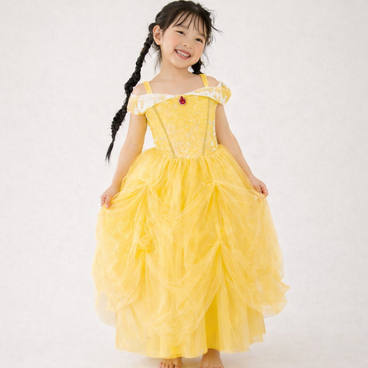 Disfraz de princesa Velvet de Bella Amarillo- GREAT PRETENDERS