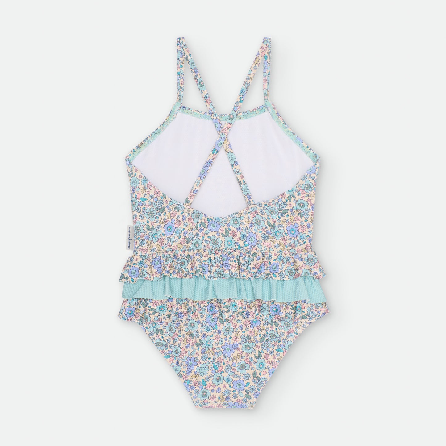 Bañador entero Flores Azules- WATERLEMON