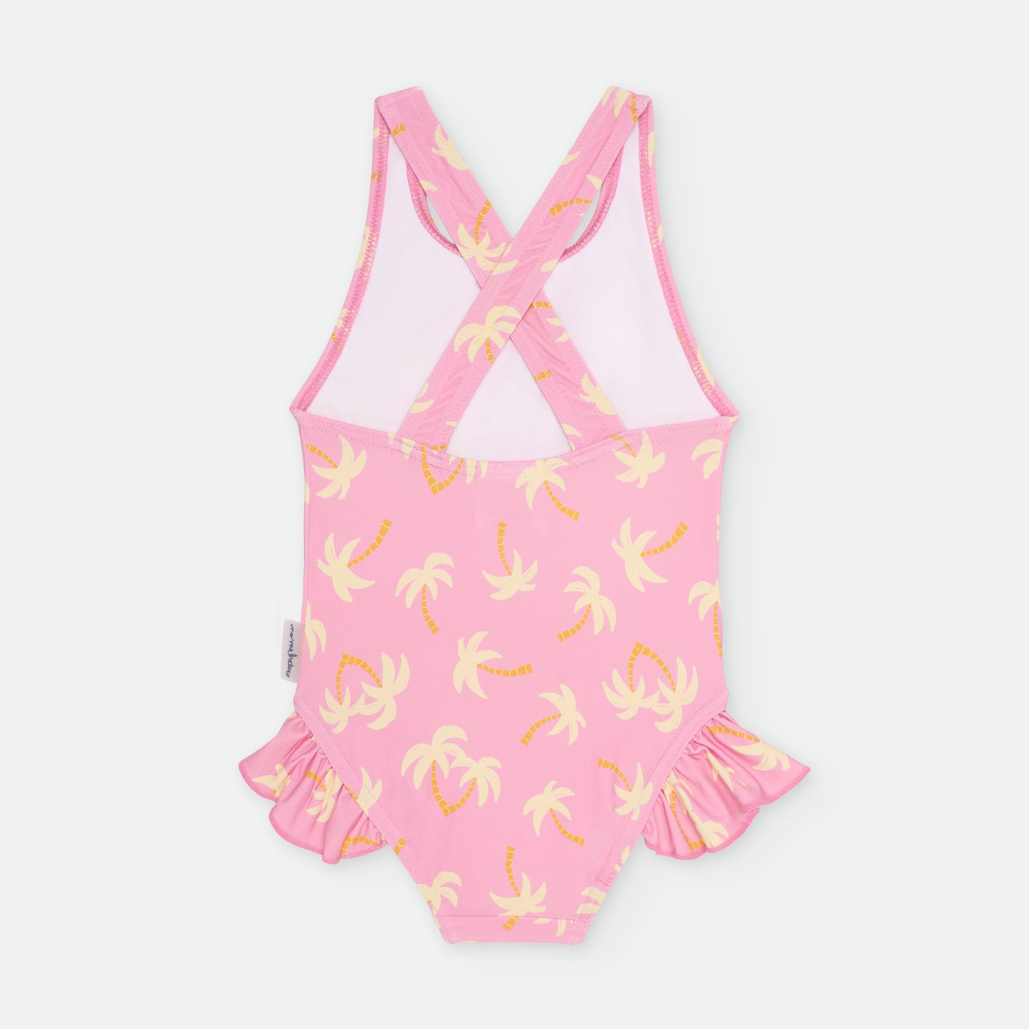 Bañador entero Rosa con Palmeras- WATERLEMON