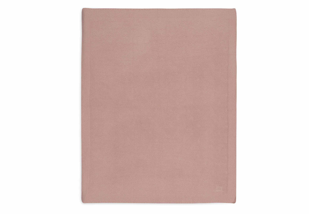 Manta de punto textura rosa- JOLLEIN