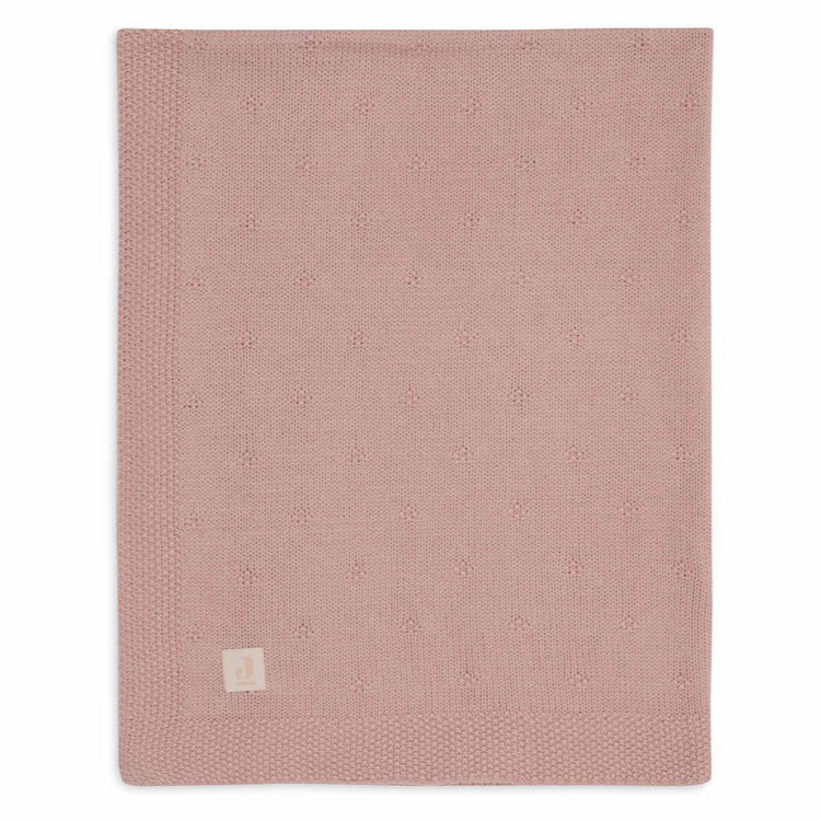 Manta de punto textura rosa- JOLLEIN