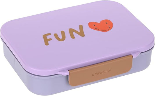 Fiambrera Fun corazón malva-LÄSSIG