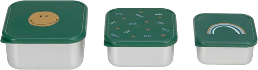 Fiambreras de acero inoxidable Smile set-LÄSSIG