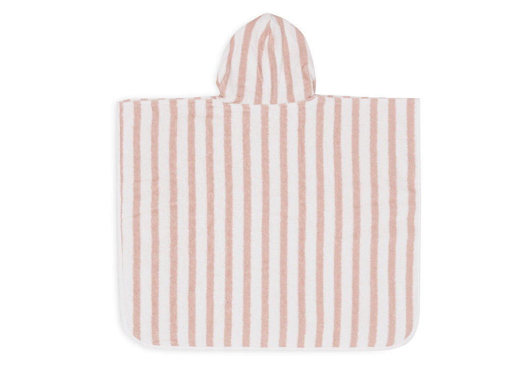 Toalla poncho rayas rosas- JOLLEIN